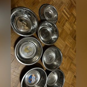 Dog & cat food & water bowl